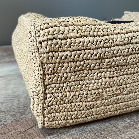 Coach Cargo Straw Tote 26 in Natural - Picture 7 of 11
